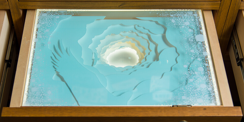 CONCEPT ART : ART IN DRAWERS "on the cloud" 2